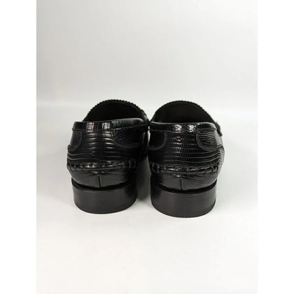 Alexander Wang Women's Carter Black Embossed Loafers Size 38.5 (MSRP $595) - Picture 9 of 12